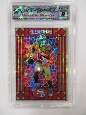2025 49'ers Stained Glass SP/200 Sport Anime Brock Purdy Refractor NFL zx2 rc