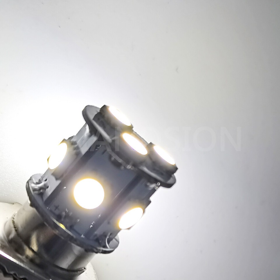 Ampoules LED H6M Pour Moto - 2 Pièces - 10-30V Blanc 800 Lm - P15D 20 SMD - Phare Plein Angle 360°