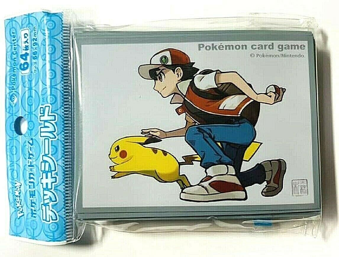 Pokemon Card Game Deck Shield Red & Pikachu 64 Sleeves Japan