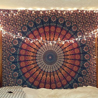 Mandala Tapestry Gypsy Throw Wall Hanging Twin/Queen Bedding Cotton Sheet Hippie