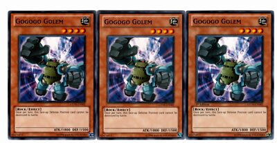 Yugioh- 3X Gogogo Golem - Common - Unlimited - GENF-EN002 - Near Mint | eBay