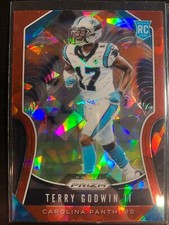 2019 Panini Prizm Red Ice Terry Godwin Rookie Card #393 &base (2)