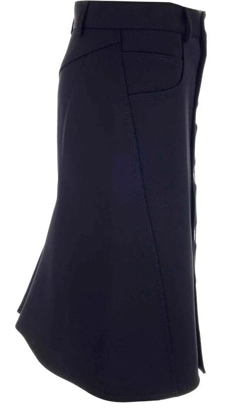 Gonna BOTTEGA VENETA NUOVA CON ETICHETTE nera lana cavalleria elasticizzata busta taglia 36 IT 42 UK 8