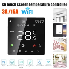 Touch Control Smart Thermostat for Home Electric/Water Heating Wifi Tuya 3A/16A