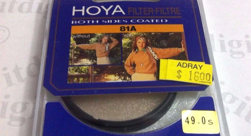 Hoya 49mm 81A 81-a Lens Filter B&W Color Film Digital Warm Up 49 mm Japan 81 a - Image 3 of 3