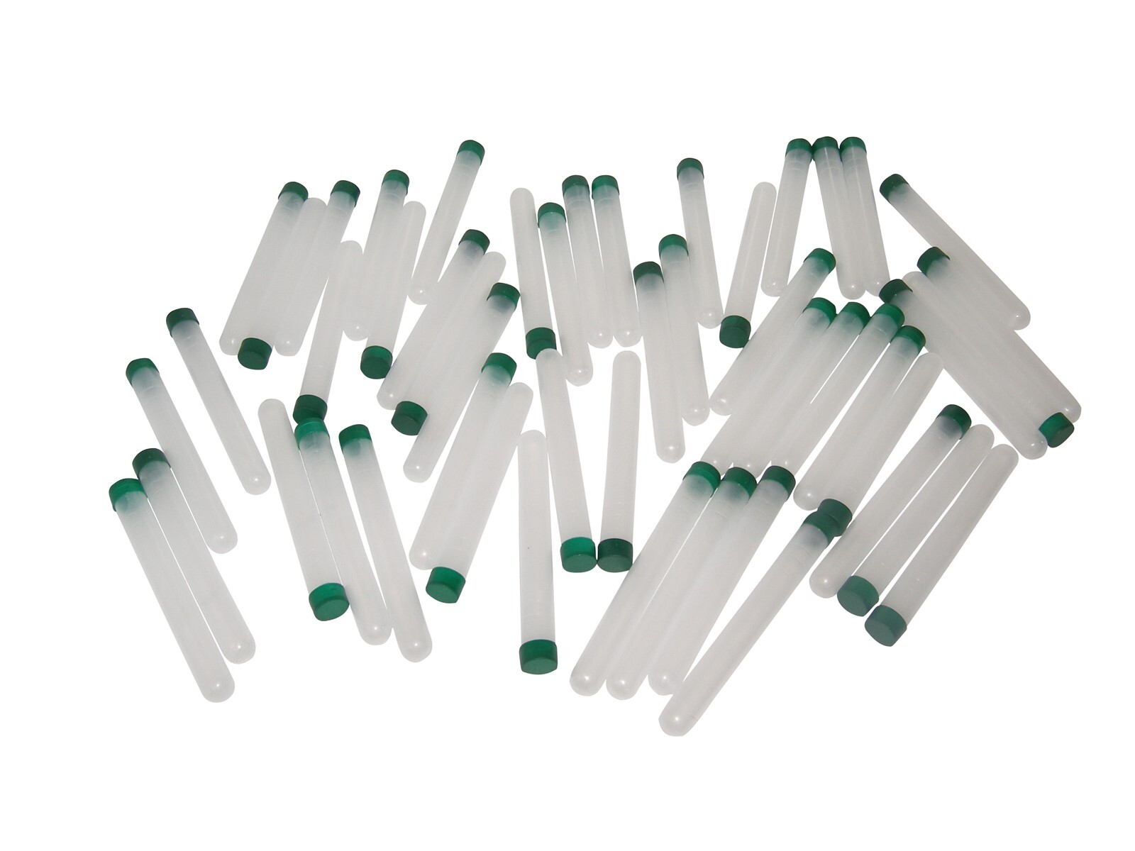 10 Round Stock Play Clear .68 Paintball Tubes + Caps 10 Pack .50 .43