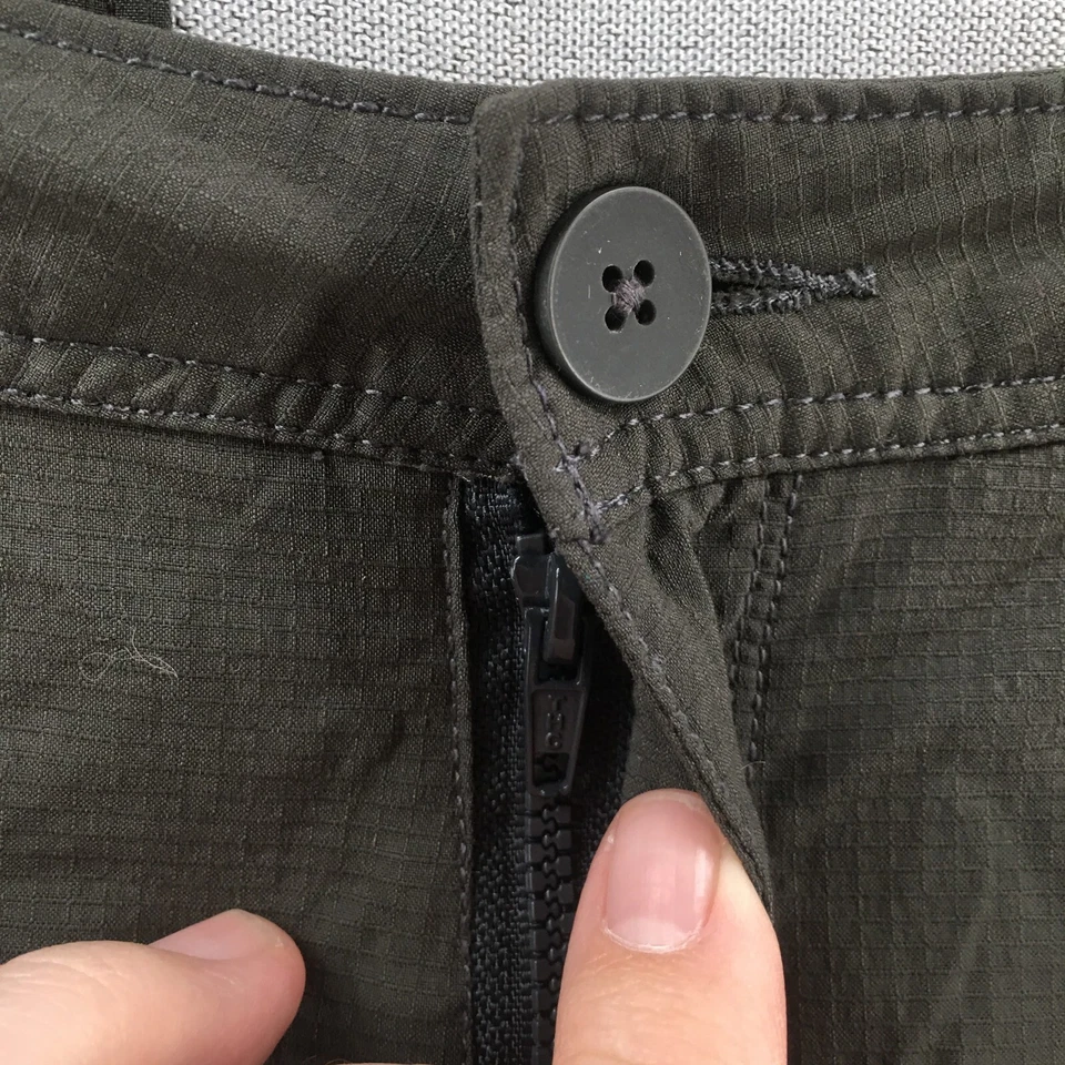 Pantalones chinos Woolrich Capri para hombre 6 (actual 32X17) verdes tiro bajo informales cremallera mosca Foto 4 de 4