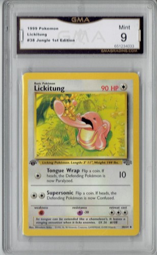 Lickitung (1st Edition) graded PSA 9 for sale on eBay