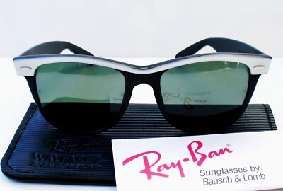 90s B&L WAYFARERⅡ レイバン Rayban ヴィンテージ Vintage B&L Ray Ban USA Wayfarer II 54mm Black & white striped