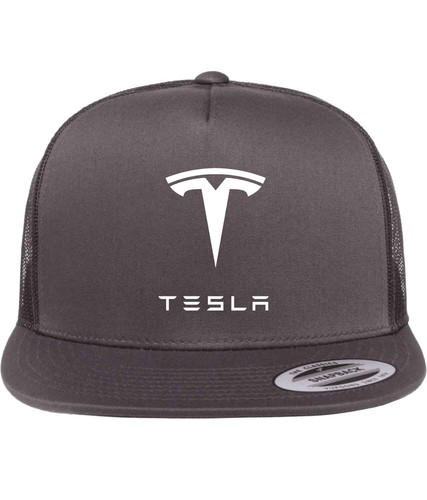 Tesla Motor SpaceX Elon Musk Space X Cybertruck Hat FlatBill Yupoong Trucker Cap - Picture 19 of 30