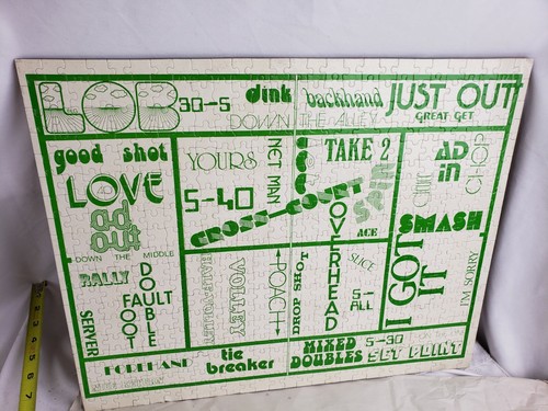 Tennis - themed Jigsaw Puzzle, ca. 1980s, rare - Picture 1 of 12