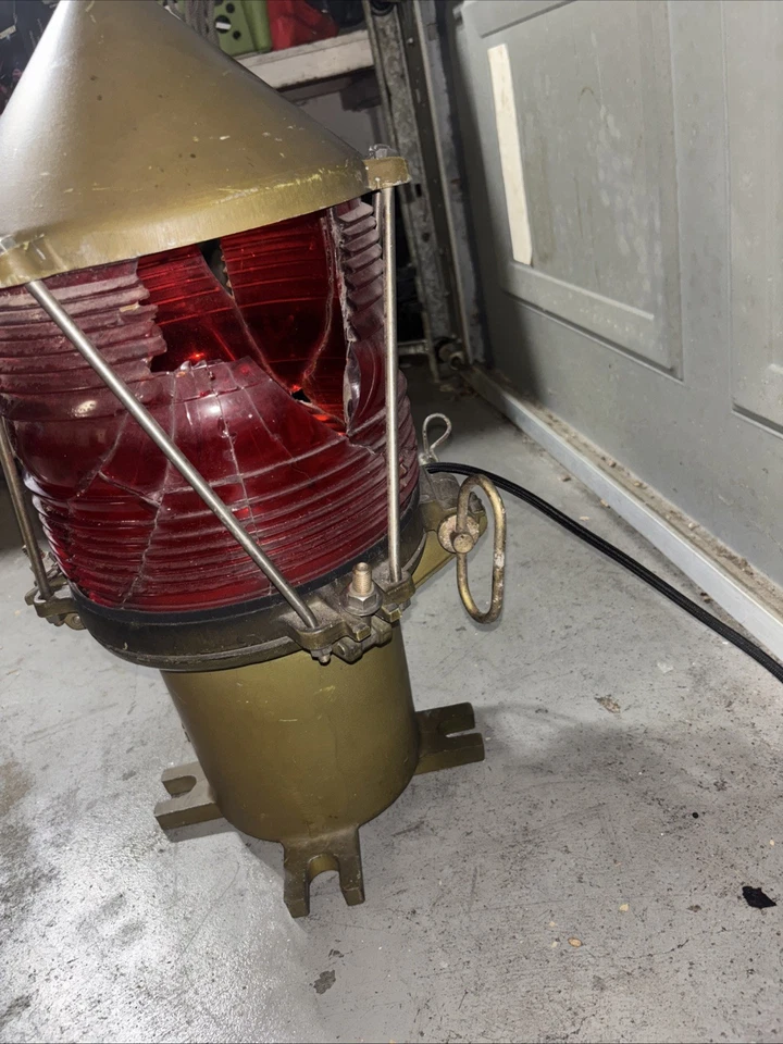 Подлинный винтажный указатель сигнала буй навигационный USCG из битого стекла - Изображение 4 из 4