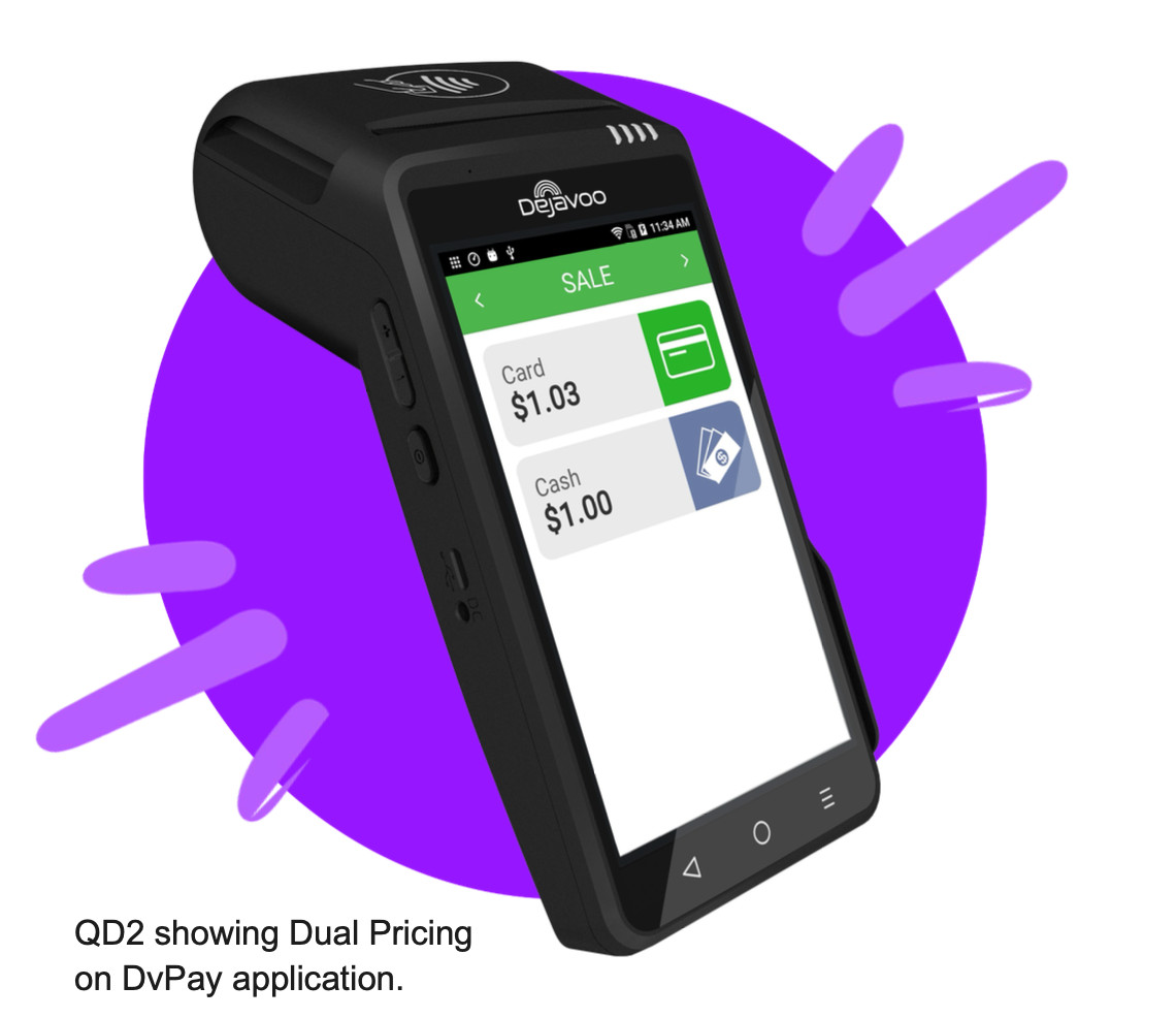 *UNLOCKED* DEJAVOO QD2 EMV NFC | 4G /Wi-Fi/ Bluetooth CREDIT CARD MACHINE