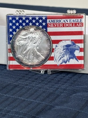 U.S. Mint American Eagle 2002 1 oz Silver Dollar Coin .999 Fine