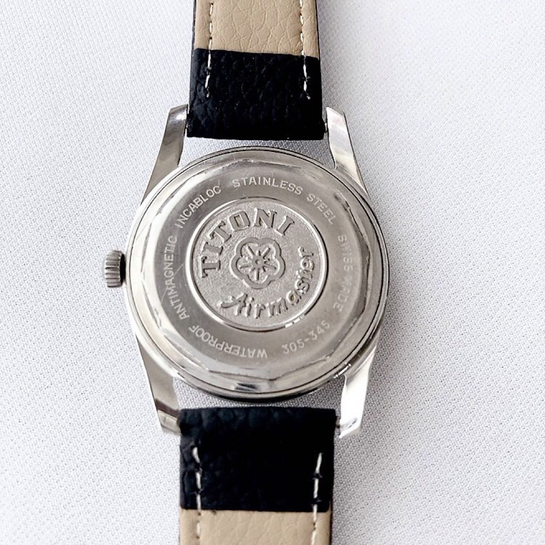 Chitoni Analog Manual Men Titoni Airmaster 17 Jewels Men'S