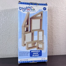 Creative Minds Hardwood Mirrored Shape Blocks - 8 Piece Set MTC-383