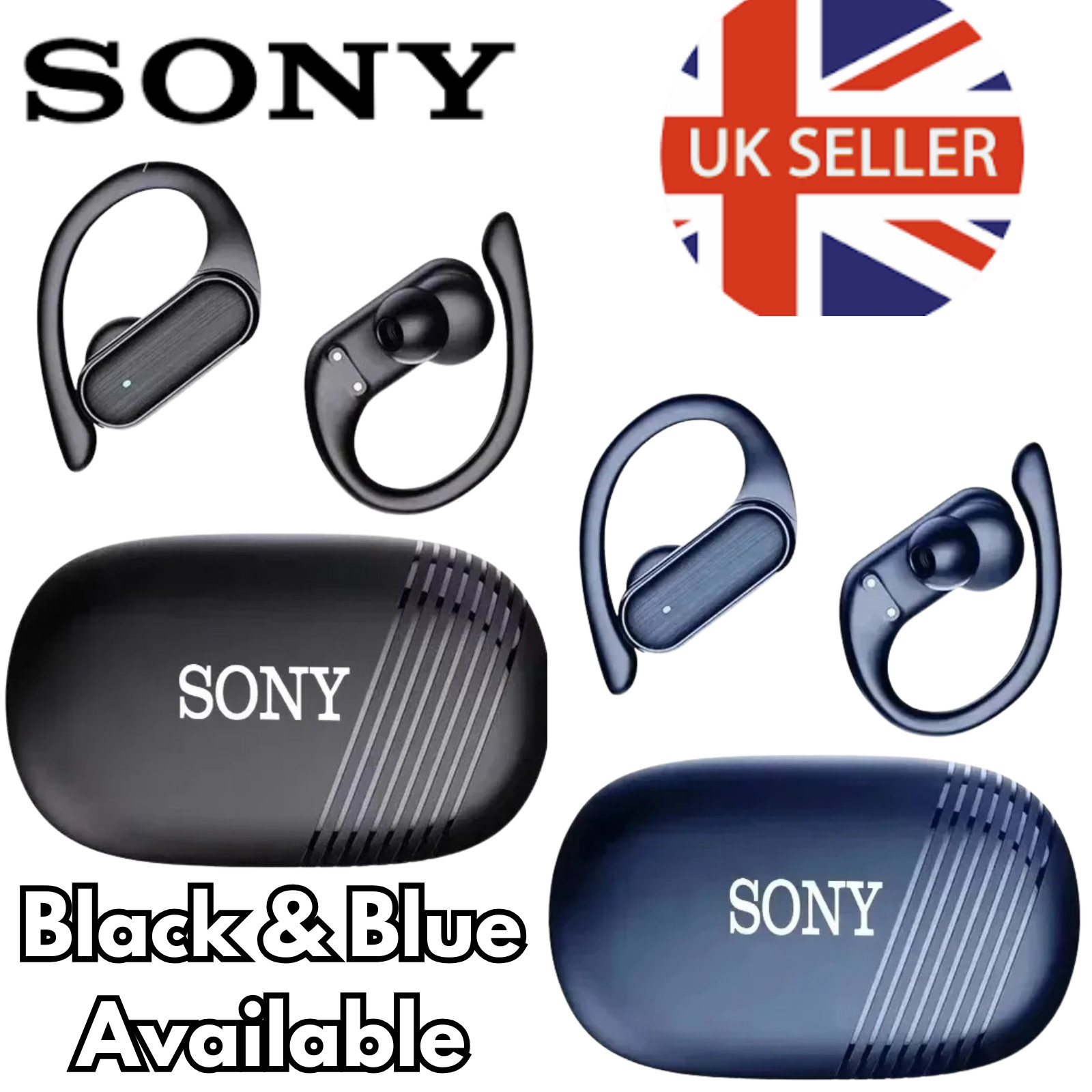 Bluetooth 5.3 Wireless Earbuds Dual Mic ENC Earphones For Android & iPhone