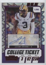2021 Contenders Draft Picks Game Ticket Red Explosion JaCoby Stevens Auto 0b2