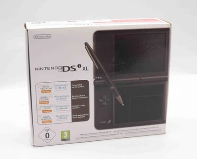 Nintendo DSi XL Handheld Konsole Dunkelbraun - Wörterbuch 6in1 Bundle in OVP -  - Bild 1 von 3