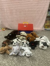 Vintage 1986 Pound Puppies Pup's Pad Dog House, 4 Baby Pup, 4 Large, 3 Kitties