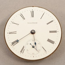 Waltham Pocket Watch Movement 18 Size 7 Jewel 1888 Model - RC2337