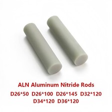 1pcs ALN Aluminum Nitride Cylindrical Rods Diameter 26-36mm Round Bar