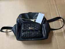 Luli Bebe' Monaco Ebony Black Pebbled Diaper Bag NEW WITH TAGS