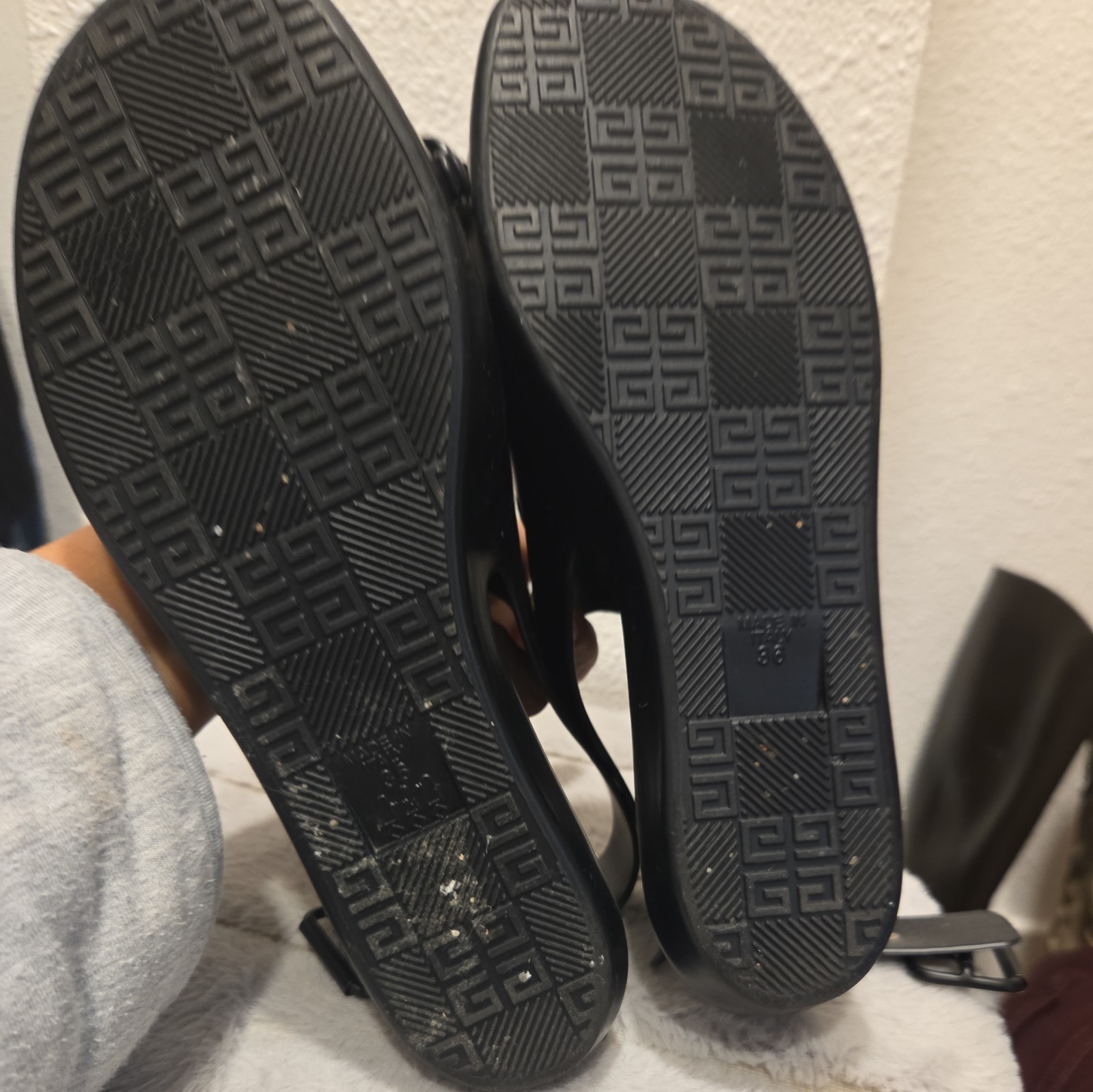 Authentic GIVENCHY size 36 polyurethane SANDALS I… - image 7