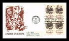 Dr Jim Stamps A Nation Of Readers Block First Day Cover Artmaster