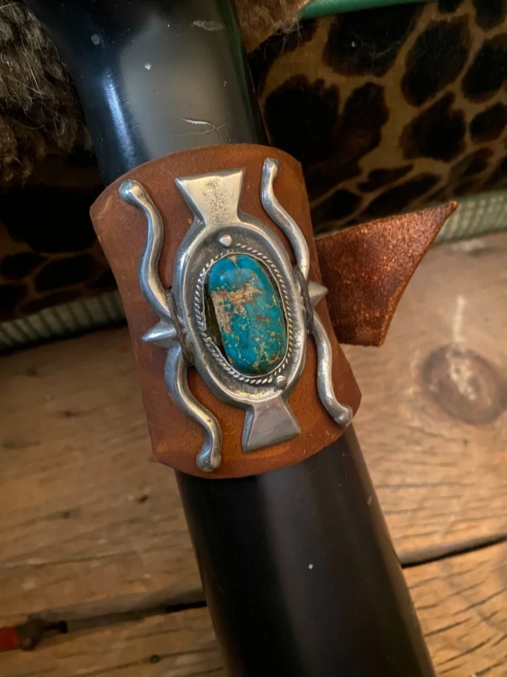 ¡¡OFERTA!! Sundance Cuatro Direcciones Hebilla de Cinturón Reelaborado Turquesa Ketoh Puño Foto 2 de 4