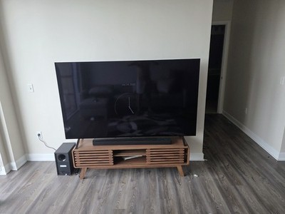 Mopio Ensley TV Stand, Mid-Century Modern Television Stand for 55/60/65 Inch TV