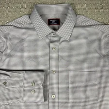 UNTUCKit Men's Shirt S Long Sleeve Gray Black Red Plaid Regular Fit Small New