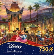 Ceaco Puzzle;  Mickey & Minnie in Hollywood - T. Kinkade;  750 pieces;  #2903-26
