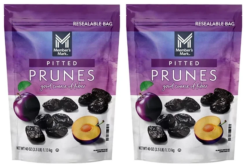 2 PACK - Member's Mark Dried Pitted Prunes, 40 oz (Total 80 oz)