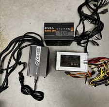 Lot of 3 various Power Supplies various watts, untested, As Is