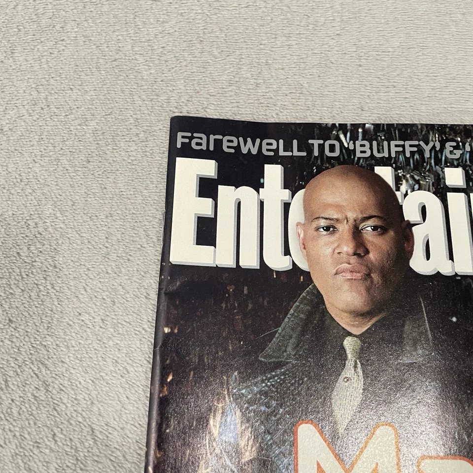 Entertainment Weekly May 16 2003 Morpheus Fishburne Moss Matrix Blank Label - Image 4 of 4