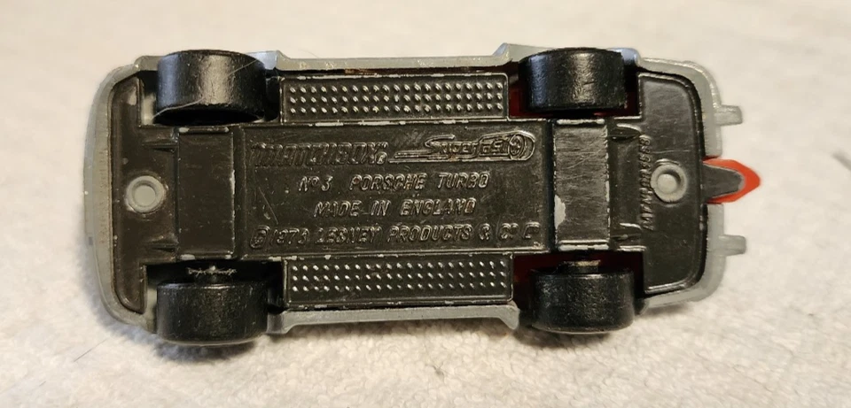 Vintage Matchbox No. 3 Porsche Turbo Silver Diecast Car 1:64 Loose Unboxed - Image 3 of 4