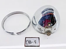Vintage Chrome Dietz 7" Head Light Bucket & Trim Ring Rat Rod No. 809 C46-4
