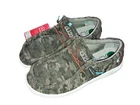 Mens HEY DUDE Walley Sox shoes 8 NWT green CAMO OLIVINE loafers textured logo
