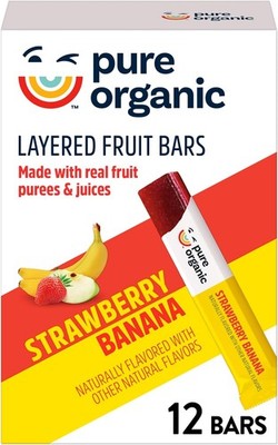 Gluten and Vegan, Strawberry Banana, Layered Fruit Bars