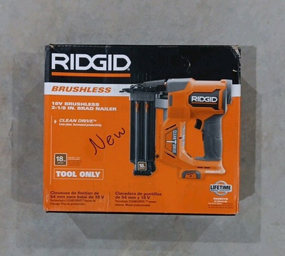 #ad NEW Ridgid R09891B Brushless 18V 2 1 8quot;inch Brad Nailer Tool Only $129.99