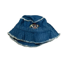 VTG Power Puff Girls Adult Denim Bucket Hat 1990's Cartoon Network Promo Y2K