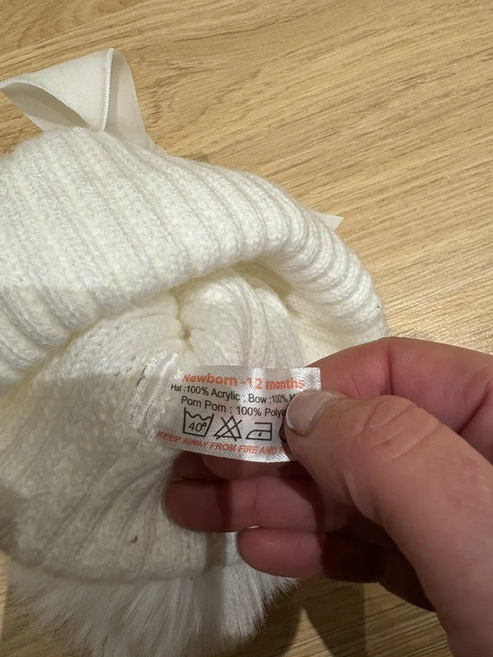 Lindo sombrero de bebé con decoración de lazo, accesorios suaves y cómodos para bebés  Foto 2 de 3