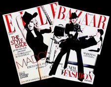 ⭐️MADONNA⭐️ Elle Magazine 2008 [UK] & Harper’s Bazaar Magazine 2012 ➡️ MINT‼️