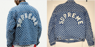 Supreme Rare Hole Punch Denim Trucker Jacket Blue Men's M SS20
