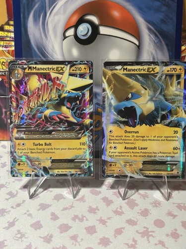 Pokemon TCG XY Phantom Forces Manectric EX + M Manectric EX 