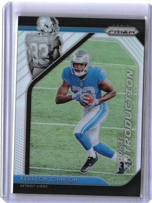 2018 Panini Prizm #RI-17 Kerryon Johnson Rookie Introduction Prizm