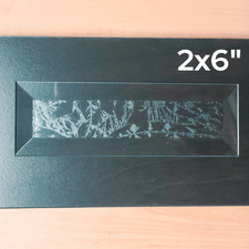 2" x 6" Rectangles Glue Chip Beveled Glass 2 x 6 inch 30 Pack