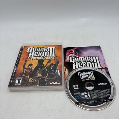 Guitar Hero III Legends of Rock Sony PlayStation 3 PS3 Complete w/ Manual CIB