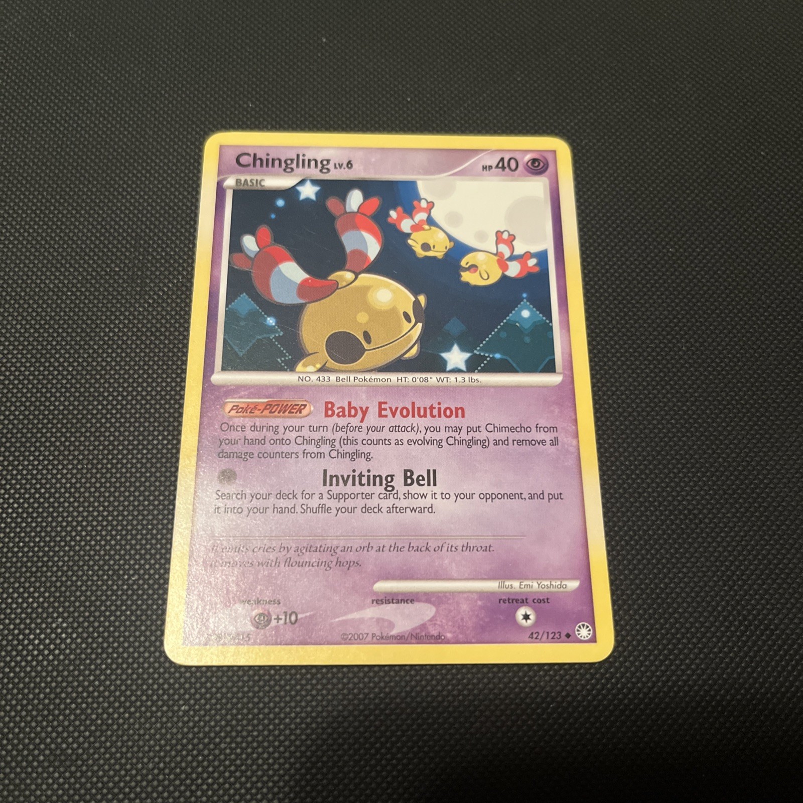 Chingling - Mysterious Treasures - 42/123 - Pokemon Card - NM